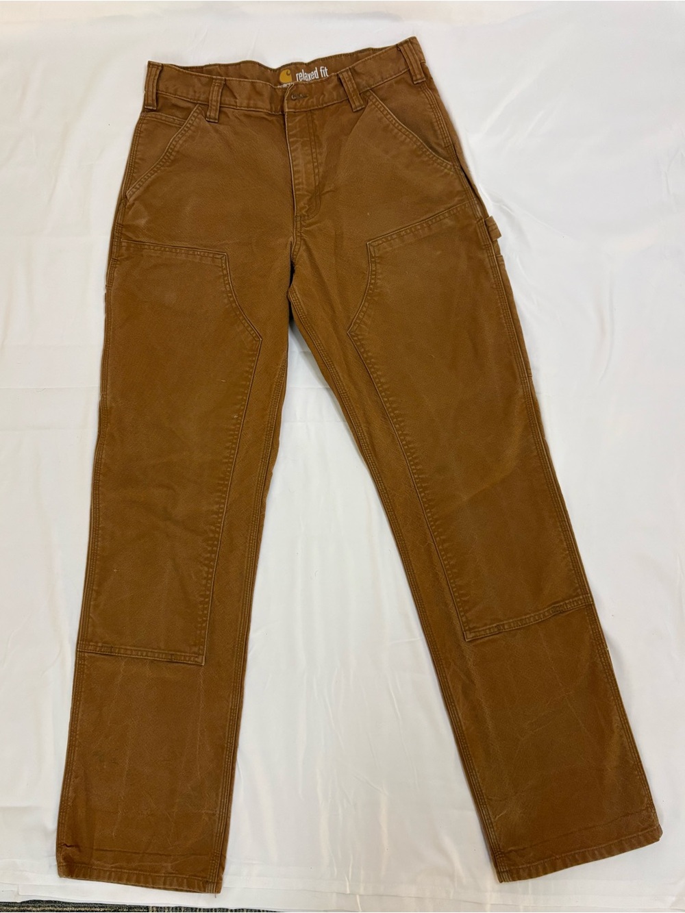 Carhartt Men’s 32x34 Double Front Utility Work Pants Trousers Heavyweight Duck